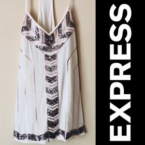 Express sequin top